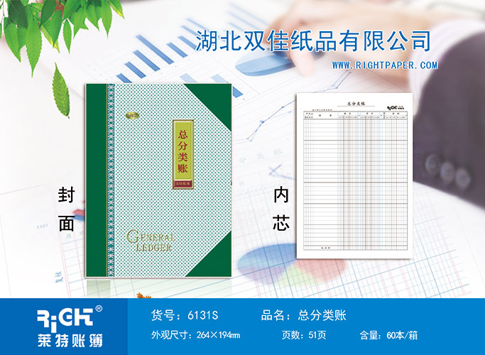 6131S--總分類賬(橫版）